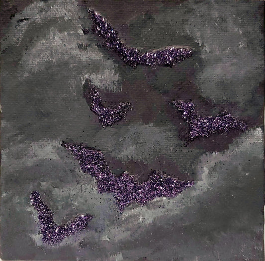 Freakin' Glitter Bats on a cloudy night