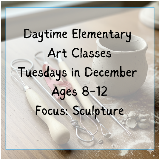 Monday Art Ages 8-12,  December 2025 1 student